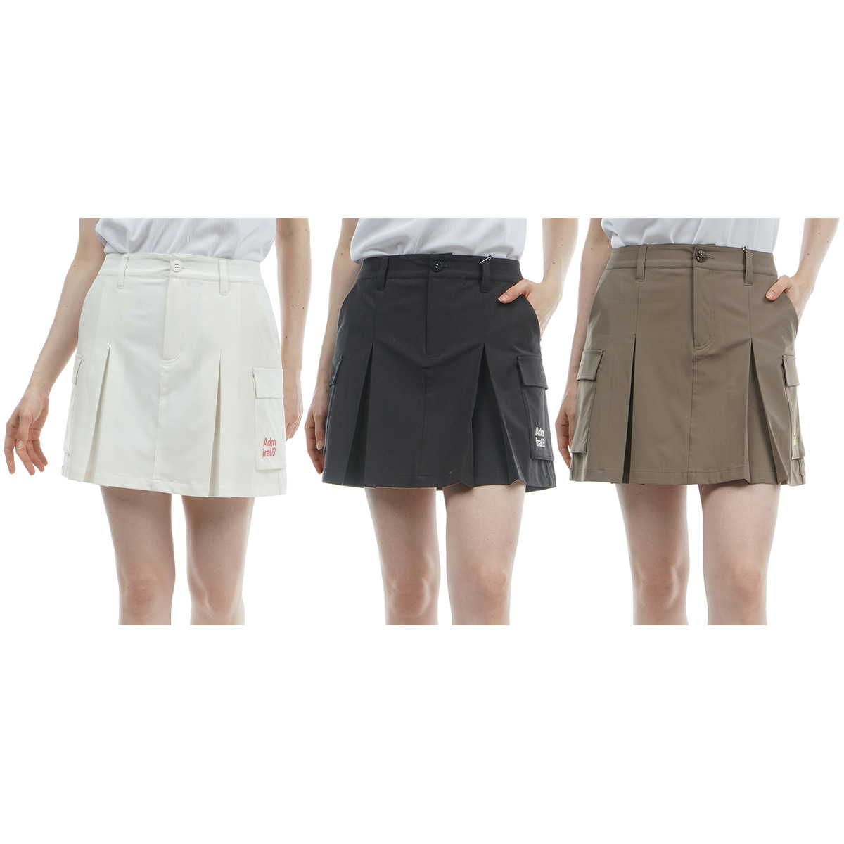 バックディンプル タックスカート